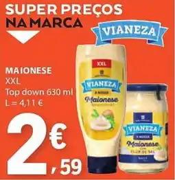 E.Leclerc Maionese XXL Vianeza Top down promoção