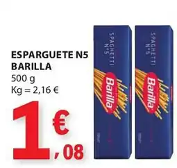 E.Leclerc Esparguete n5 barilla promoção
