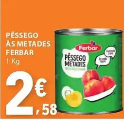 E.Leclerc Pêssego às metades ferbar promoção