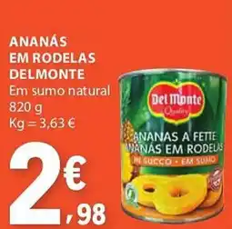 E.Leclerc Ananás em rodelas delmonte promoção