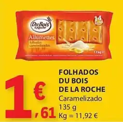 E.Leclerc Folhados du bois de la roche caramelizado promoção