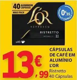 E.Leclerc Cápsulas de café em aluminium lor promoção