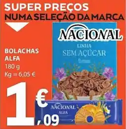 E.Leclerc Bolachas alfa nacional promoção