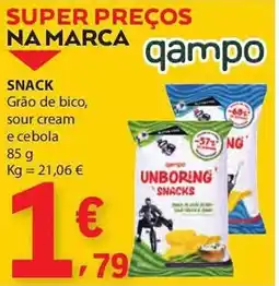 E.Leclerc Snack grão de bico, sour cream e cebola promoção