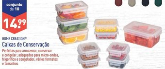 ALDI Home Creation Caixas de Conservação promoção