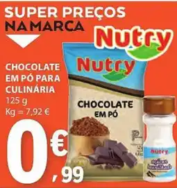 E.Leclerc Chocolate em pó para culinária promoção