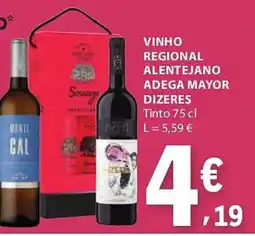 E.Leclerc Vinho regional alentejano adega mayor dizeres tinto promoção