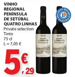 E.Leclerc Vinho regional península de setúbal quatro linhas promoção