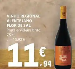 E.Leclerc Vinho regional alentejano flor de sal prata ervideira tinto promoção