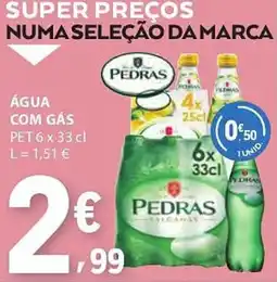 E.Leclerc Água pedras com gás promoção