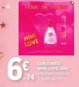 E.Leclerc Conjunto mini love udv promoção