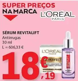 E.Leclerc L'oreal sérum revitalift antirrugas promoção