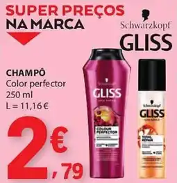 E.Leclerc Schwarzkopf gliss champô color perfector promoção