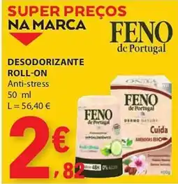 E.Leclerc Feno de portugal desodorizante roll-on anti-stress promoção