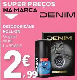 E.Leclerc Desodorizane roll-on denim promoção