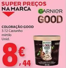 E.Leclerc Garnier coloração good 3.12 castanho mirtilo unid. promoção