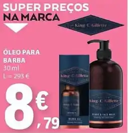 E.Leclerc Óleo para barba promoção
