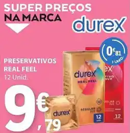 E.Leclerc Durex preservativos real feel promoção