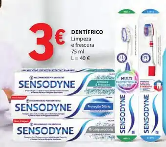 Sensodyne dentífrico limpeza e frescura
