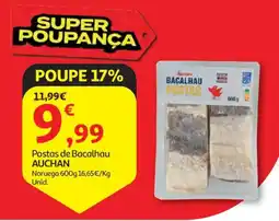 Auchan Postas de Bacalhau AUCHAN promoção