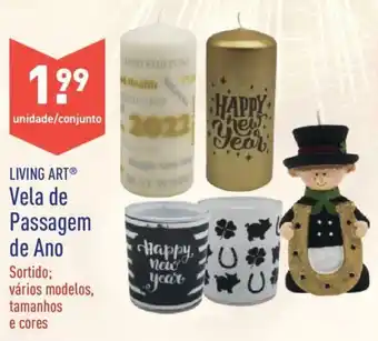 ALDI Living Art Vela de Passagem de Ano promoção