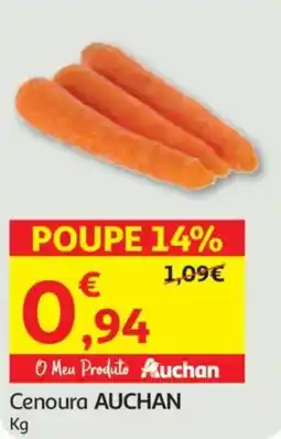 Auchan Cenoura AUCHAN promoção