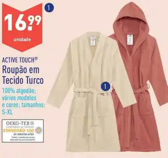 ALDI Active Touch Roupão em Tecido Turco S-XL promoção
