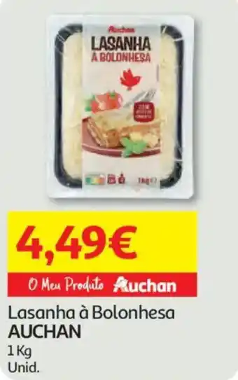 Auchan Lasanha à Bolonhesa AUCHAN promoção