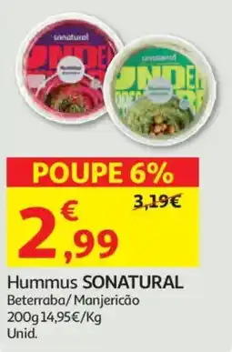 Auchan Hummus SONATURAL promoção