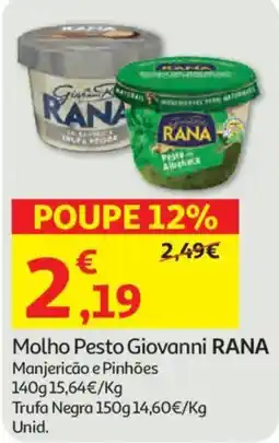 Auchan Molho Pesto Giovanni RANA promoção