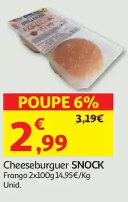 Auchan Cheeseburguer SNOCK promoção