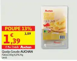Auchan Queijo Gouda AUCHAN Fatias promoção
