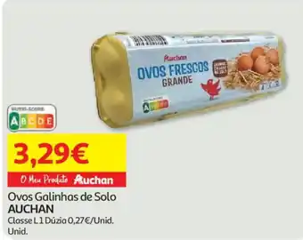 Auchan Ovos Galinhas de Solo AUCHAN promoção