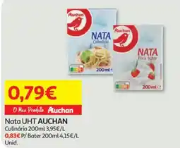 Auchan Nata UHT AUCHAN promoção