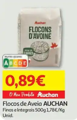 Auchan Flocos de Aveia AUCHAN Finos e Integrais promoção