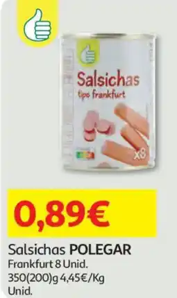 Auchan Salsichas POLEGAR promoção