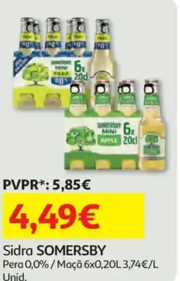 Auchan Sidra SOMERSBY promoção