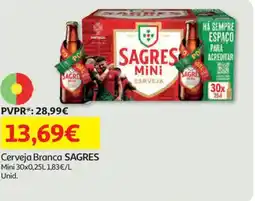 Auchan Cerveja Branca SAGRES promoção