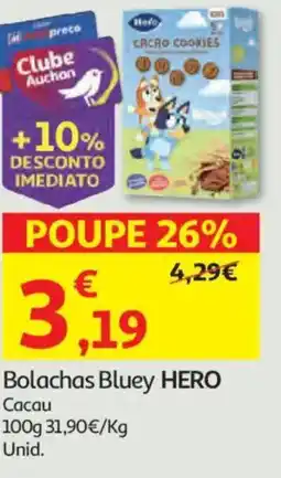 Auchan Bolachas Bluey HERO promoção