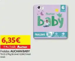 Auchan Fraldas AUCHAN BABY promoção