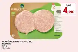 Supercor Hamburguer de frango bio biologic promoção