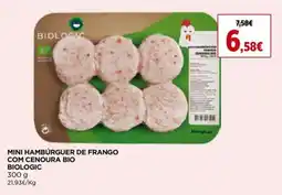 Supercor Mini hamburguer de frango biologic promoção