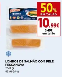 Supercor Lombos de salmão com pele pescanova promoção