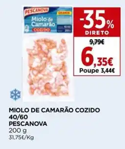 Supercor Miolo de camarão cozido 40/60 pescanova promoção