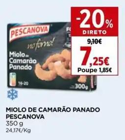 Supercor Miolo de camarão panado pescanova promoção