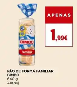Supercor Pão de forma familiar bimbo promoção