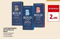 Supercor Café nespresso em cápsulas bold promoção
