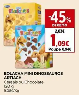 Supercor Bolacha mini dinossauros artiach promoção