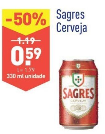 ALDI Sagres Cerveja 330ml promoção