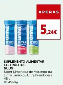 Supercor Suplemento alimentar eletrólitos nuun promoção